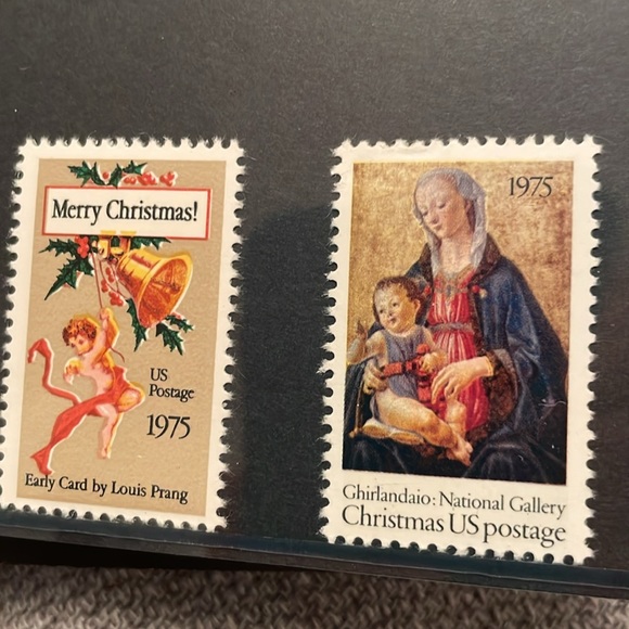 USPS 1975 Mint Set of Commemorative Stamps Stamp Album 28 Unmarked Stamps - Picture 8 of 10